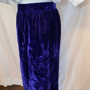 Liberty and Lucrezia 80s velvet long skirt